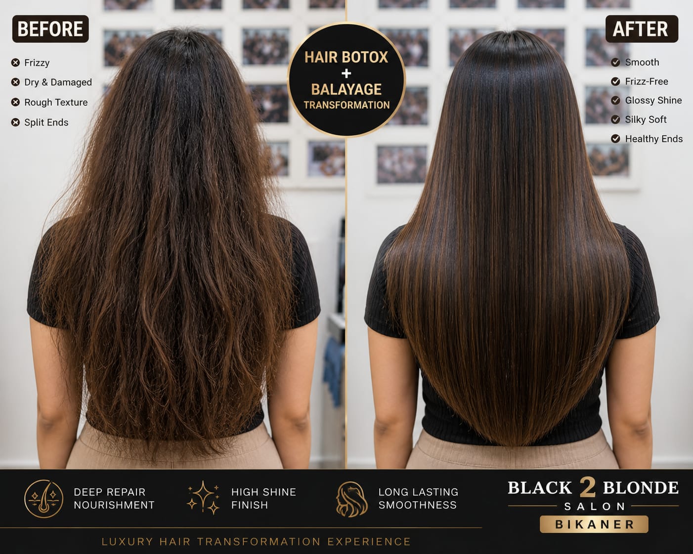 Hair treatment look 1